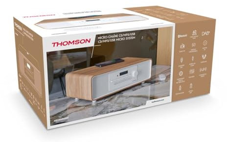 Microsistema Bluetooth - THOMSON - CD/MP3/USB/Radio FM/DAB+ - 75W - Display LCD - Telecomando