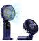 WUBAYI Portable Fan 5 Speeds, USB-C Rechargeable Handheld Fan with 4000mAh Battery, 180° Adjustable Quiet Mini Fan, 12H Runtime LED Display for Office, Travel, Bedroom & Indoor Use