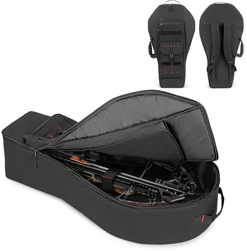 DSLEAF Soft Compound Bow Case, Padded Crossbow Case, for Bolts, Quivers