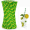 Pajitas de Papel Verdes,100PCS Pajitas de Papel Biodegradables,Pajitas Desechables,para Fiestas,Bodas,Cafeterías
