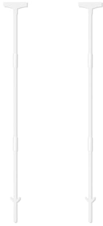 Acuxiaza 122 cm paletti per cartelli 2 pezzi supporto per cartelli impermeabile cortile segno metallo segno pali tuta per giardino, cortile e prato, solo per cartelli in alluminio