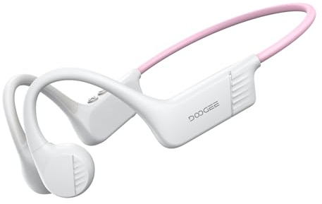 DOOGEEEco Bone Beat Run Auriculares Conduccion Osea, Auriculares Deportivos Inalámbricos IP66 Impermeables Sin Tapones, 10h Autonomía Carga Rápida Oído Abierto para Running Ciclismo Gimnasio - Azul