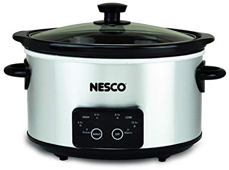 Nesco DSC-4-25, Digital Slow Cooker, 4 Quart, Silver