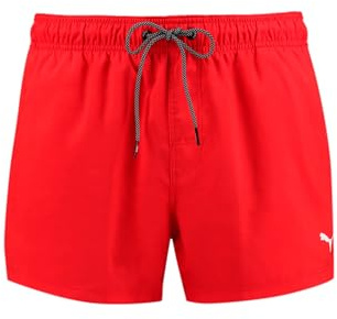 PUMA Herren Mens Short Length Swim Badebekleidung, Rot, XL EU
