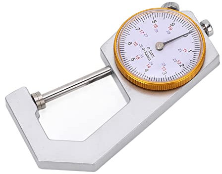 Herramienta de Calibre de Espesor, Acabado Brillante Multifuncional 0‑30 Mm Medidor de Espesor de Alta Precisión para Hilo de Cuero de Película de Papel