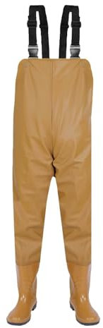 Wathose, Angelhose, Angelhose mit Hosenträgern, atmungsaktiv, Crosswater Wathose für Herren, Set groß und groß, gelb, 55