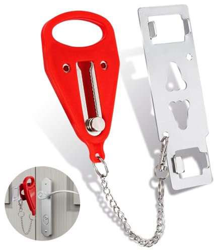 EIHI Serrure Porte,Serrure De Voyage De Sécurité,Bloque Porte,Appartement d'Hôtel,Famille,Collège Pour Dispositifs De Sécurité Supplémentaires Et De Confidentialité