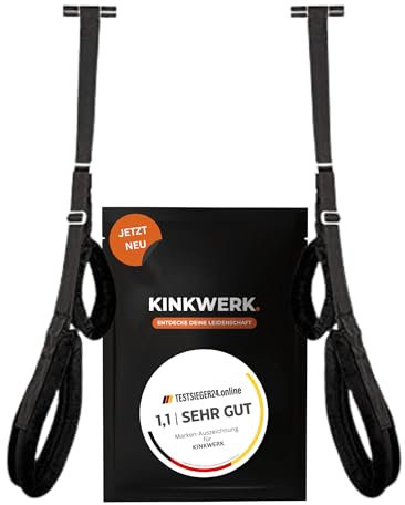 KINKWERK Gepolsterte Tür-Schaukel | Liebesschaukel | Verstellbare Bondage-Sexschaukel für Paare | Komfortables Design für aufregende Stellungen