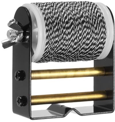 PATIKIL Bogensehne Sehnengarn Werkzeug 131 Yard/120M, 0,02 / 0,4mm Durchmesser Bogenschnur Faden zum Binden von Peep Sight Nock Recurvebogen Bogenschießen Zubehör, Schwarz/Weiß