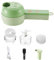 Affettatrice e tritatutto 4 in 1 portatile elettrico di verdure set robot da cucina con spazzola di pulizia facile da usare