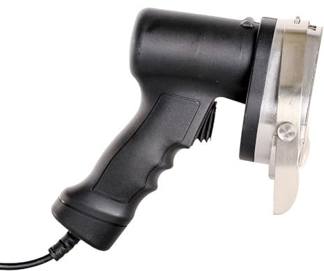 ROMUX® Cuchillo Eléctrico de Kebab con Cable | Cuchillo Profesional para cortar Carne de Kebab con Disco de Corte Ø 10 mm y corte regulable 0-8 mm