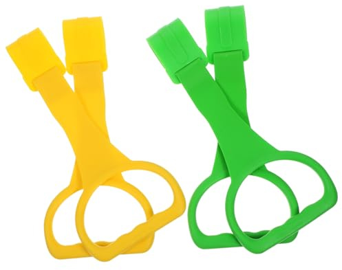 HONITANO 4pezzi Anello da Tirare per Culla in Materiali Affidabili Anello da Appendere alla Culla Clip Sul Retro Portatile per Ragazzo Ragazza Strumento per Aiutare Camminare Stile Casuale