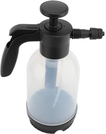 CFTGIW Skumspruta 2L Justerbart Tryck Skumpumpsspruta Handpump Tryckspruta för Biltvätt Trädgårdsmöbler Fönster Uppfart Däcksystem Optimalt Pumpresultat Tryck