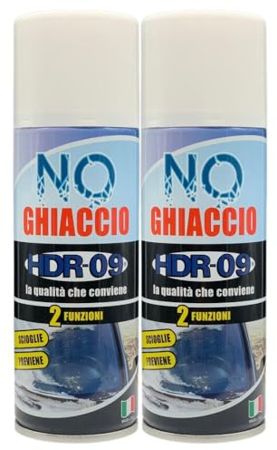 FEI FAN Spray No Ghiaccio, Scioglie e Previene Il Ghiaccio dalle Superfici Dell'Auto, 200ml (2 unità)