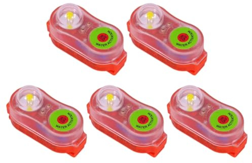 Wesafrae 5 Piezas Luces para Chaleco Salvavidas, Localizador de Emergencia, Luz de Emergencia, Luz de Emergencia, de Bajo Consumo, Impermeable, Portátil.