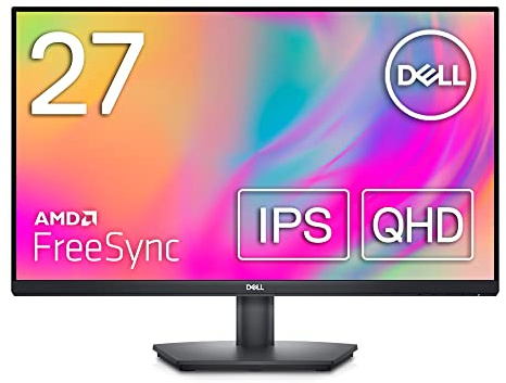 Dell SE2723DS 27 Zoll QHD (2560x1440) Monitor, 75Hz, IPS, 4ms, AMD FreeSync, höhenverstellbar, 99% sRGB, DisplayPort, 2x HDMI, 3 Jahre Garantie, Schwarz