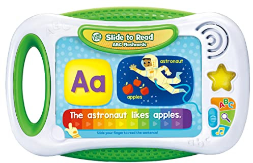 LeapFrog Slide to Read ABC Flashcards, Easy Learning, Finger Reading Flashcards, Learn Letters, Objects, Sounds & Sentences, Educational Gift for Toddler 3, 4, 5 Years, English Version