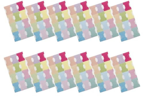 Operitacx Seitenmarkierungen 12 Blatt Selbstklebende Registerreiter Flaggenreiter Beschreibbare Farbige Notiz Für Lesezeichen Selbstklebende Notizblöcke Aktenreiter