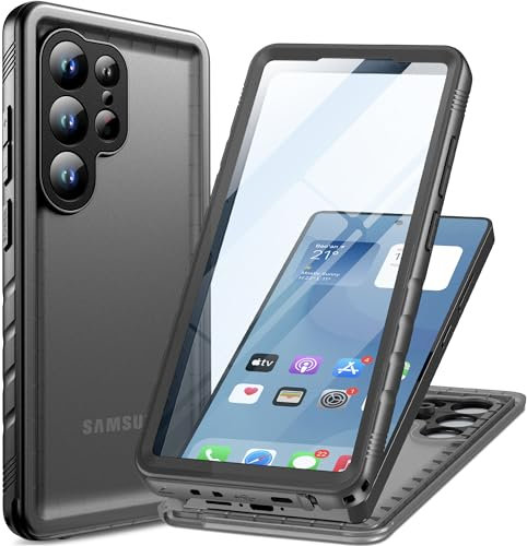 Cozycase TOP Military Shockproof IP68 Waterproof Case for Samsung Galaxy S25 Ultra Heavy Duty 360 Full Body With Screen Camera Protector Double Dustproof Hard Tough Protective S 25 Front Back Cover