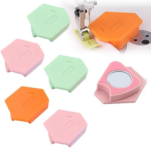 Guida magnetica da 5 pezzi, cucitura magnetica rimovibile per macchine da cucire, accessori e forniture per cucire magnetici poligonali multifunzionali