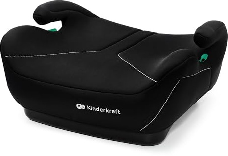 Kinderkraft I-BOOST 2 I-SIZE, Seggiolino auto, 125-150 cm, Seggiolino per Bambini, Seggiolino rialzato per Bambini dai 6 ai 12 Anni, facile da Montare, postura Ergonomica, Schiuma extra, Nero