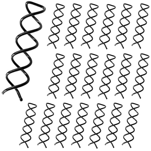 Aucuu 20 Horquillas en Espiral, Horquillas para el Pelo, Horquillas para el Cabello, Accesorios Giratorios, para el Cabello Adecuadas para Diferentes Peinados-Negro