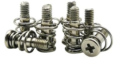 PC-fläktskruvar 15st M2 .5 M3 M4 fjäderskruvar Nickelpläterat kors(M2x9.5mm)