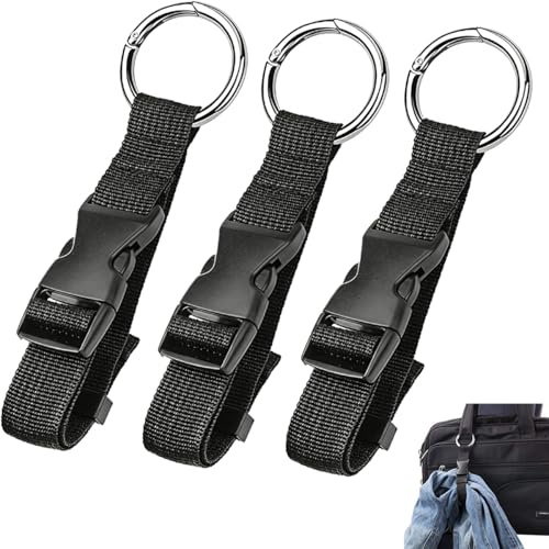 Wcawnlt 3 Add a Bag Cinghie per Bagagli Regolabili Tracolla Valigia Zaino Strap Gancio Accessori Cinghia per Bagagli Per Viaggi Vacanze All'aperto Campeggio Escursionismo Borse Bagagli