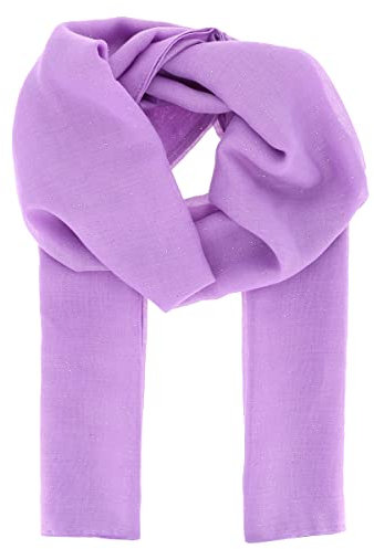 moonbow Lila Damen Schal Tuch Pailletten 20% Baumwolle 80% Viskose - Langer und Rechteckiger Maxi Schal 180cm x 70cm - Glitzernder Original Tücher Modern und Modisch - Hochzeit Stola