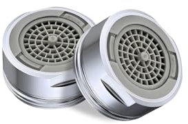 2 Stück Strahlregler M24 aus Messing, Einstellbarer Wasseraustrittswinkel Wasserhahn Aufsatz, Abnehmbares Reinigungs Filter Sieb, für Wasserhähne, Geräuscharmes Wasser Blasenwasser