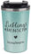 Tassendruck Glitzer To-Go Thermobecher mit Name personalisiert Lieblingsmensch Geschenk für Freundin | Nachhaltig, Edelstahl doppelwandig, inkl. Deckel, Blau, 350 ml