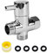 NAROSEBE G1/2 Válvula Desviadora 3 Vías Shower Válvula Desviadora Ducha Distribuidor Agua Barra Ducha Valvula Cambio Modo Ducha Desviador de Agua Válvula T Ducha Recambios + Junta, Cinta fontaneria