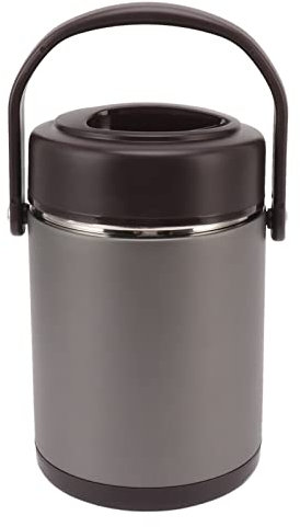 Ejoyous Insulated Food Flask, 2L Food Flasks For Hot Food Thermal Lunch Box Stainless Steel Food Container Leakproof Soup Flask Vacuum Insulated Food Jar, for Hot Cold Food