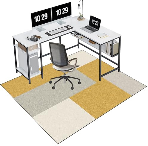 Tappetino resistente per sedia da ufficio, 120 x 150 cm, protezione per pavimenti duri e tappeti, ideale per sedie a rotelle e sedie da gioco, massima protezione per il pavimento