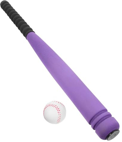 UPKOCH Béisbol de Esponja para Niñas Bate y Pelota de Goma Segura Set Interactivo para Mejorar Coordinación y Habilidades Motoras para Actividades al Aire y Desarrollo Color Aleatorio