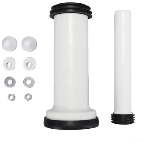 310Mm Bathroom Wall-Mounted Toilet Connection Set, Complete Kit Including Screws Union Nuts, Rubber Rings, Compatible With Multiple Toilet Models
