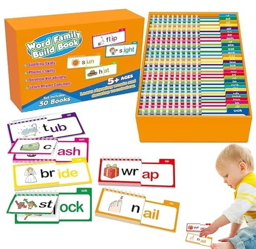 Cartes pédagogiques Lexique - 50 Cartes Jeu phonétique, Lire Retirer Construire Des Structures Similaires | Kit Interactif Pour Améliore L'éducation Fonique Sons Vocaux Et Identification