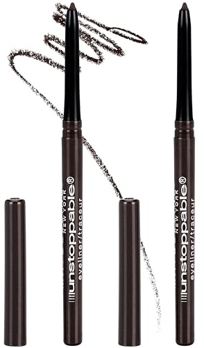 Maybelline Unstoppable Waterproof Mechanical Brown Eyeliner Pencil, Easy to Apply, Smooth Glide, Up to 24 Hour Wear, Espresso, Pack of 2