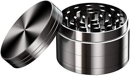 Haquno Pollen Grinder Crusher für Tabak,Spice,Gewürze,Herb（Schwarz）