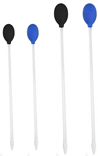 Forreen Alimentador de Coral, 4 Piezas Pipeta de Acuario Profesional Liviano Acrílico Multifunción Cambiador de Agua de Pecera para Peces Marinos Acuarios de Coral de Arrecife (30cm, 40cm)