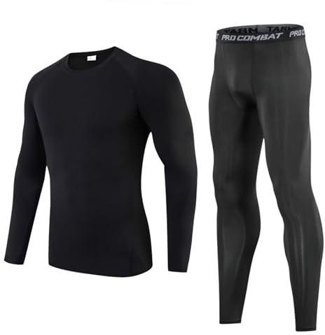 Gavena Kids Thermal Base Layer Sets Boys Football Skins Youths Compression Set Winter Under Football Kit for Children
