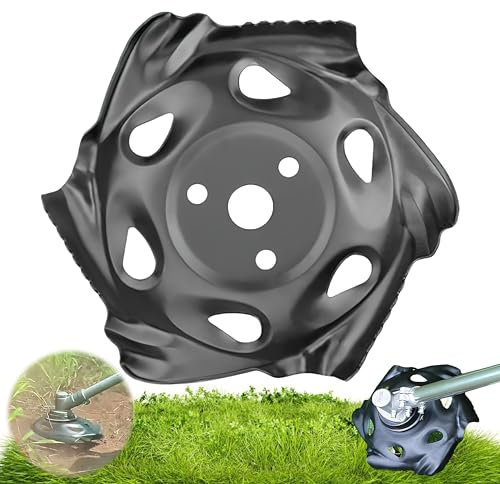 Plateau de Désherbage, Darryy Tête de Coupe Herbe, Tete de Coupe Bordure Universelle, Tête de Désherbage Acier, 25.4 x 235mm, Tete de Coupe pour Debroussailleuse, Accessoires pour Debroussailleuse