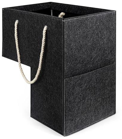 Zuasdvnk Cesta de almacenamiento para escalones, almacenamiento para escalones | organizador de almacenamiento en forma de L | Cestas de fieltro para escaleras para áreas, cajas de almacenamiento de
