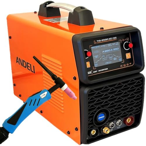 ANDELI 250amp AC/DC/Mix TIG Welder Inverter Pulse Cold Spot Aluminiual Digital Welding Machine
