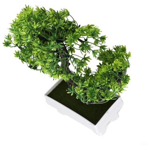Mini piante di pino bonsai compatto per decorare salotti, camere da letto, uffici o aree esterne (verde)