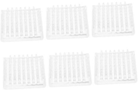 DIYEAH 6pcs Square Non-slip Mats Carpet Protector Cups Spiked Chair Leg Floor Protectors for Table Chairs Use