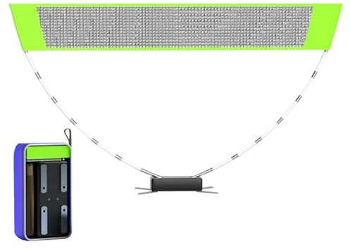 Red de bádminton portátil | Juegos de Red de Voleibol para Patio Trasero - Equipo de fácil instalación con construcción Resistente, Accesorios de Juegos para Patio, jardín y Escuela