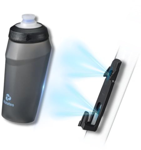 Rotates 18oz Cycling Magnetic Water Bottle with Bike Mount, Leak-Proof