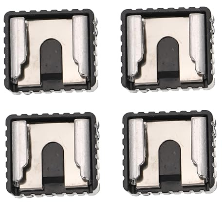 SEWACC 4 Piezas Soporte para Flash con Montaje Rápido de Zapata Caliente Pulg Adaptador Resistente para Cámara con Rosca Estándar de Compatible con Accesorios de Fotografía