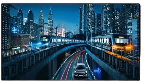 FHSLKXIM Écrans De Projection Smart Home 5.0 Pro Alr Ust, Cadre Fixe Anti-Lumière Ambiante, Idéal pour Projecteur À Focale Ultra Courte 4/8K, 80 Pouces